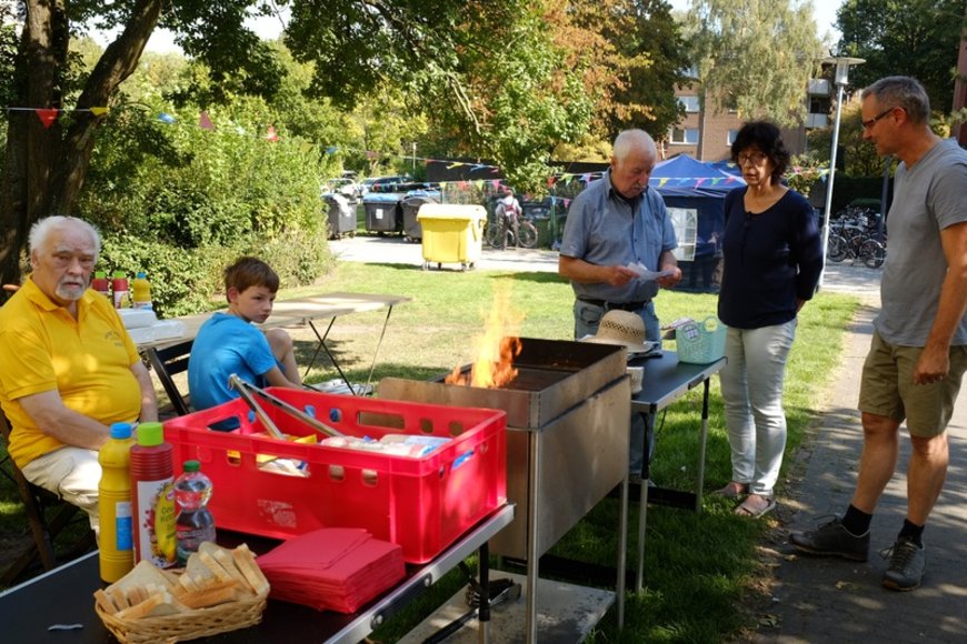 Grillstand des Bürgervereins. Foto: Jörg Hemmen