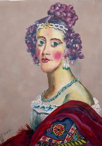 Gemälde „Queen“. Künstlerin: Gerlinde Domininghaus