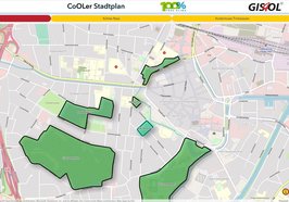 Digitaler Stadtplan zeigt kühle Orte in und um Oldenburg. Foto: Stadt Oldenburg