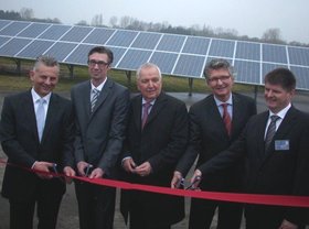 Eröffnung des Solarparkes auf dem Fliegerhorst. Foto: Stadt Oldenburg