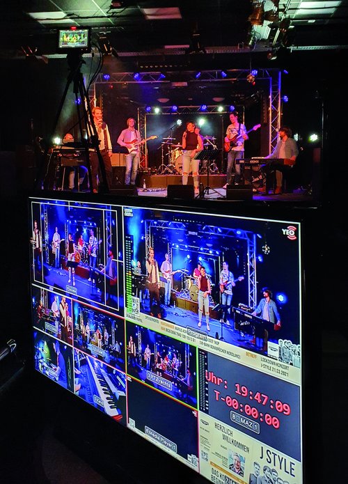 Digitaler Musikgenuss: Die Konzerte – hier der Auftritt von JStyle – wurden live aus dem Cadillac übertragen. Foto: JStyle@Cadillac – Lockdown Benefiz Konzerte