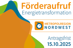 Förderaufruf 2025 zum Förderschwerpunkt Energietransformation. Grafik: Metropolregion Nordwest