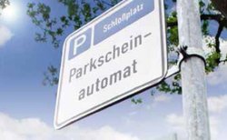 Schild Parkscheinautomat am Schloßplatz. Foto: Stadt Oldenburg
