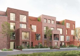 Perspektivische Darstellung der geplanten Reihenhäuser für Baugemeinschaften im Fliegerhorst-Quartier ModellFlieger. Grafik: Arbeitsgemeinschaft Architekturbüro Mudlaff & Otte, Studio Witt, MoRe Möhrle Reinhardt Architekten