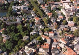 Luftbild von Oldenburg in Richtung Ofener Straße. Foto: Stadt Oldenburg