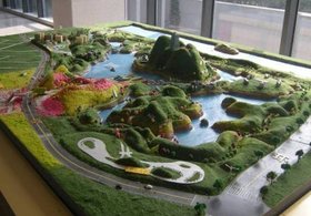 Modell des Ausstellungsgeländes in Xi'an. Foto: Stadt Oldenburg