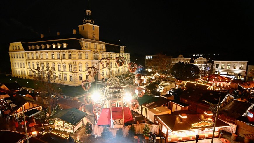 Blick über den Lamberti-Markt 2021 in Richtung Schloss. Foto: Sascha Stüber