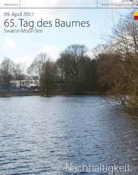 Einladung zum Tag des Baumes 2017 mit dem Swarte-Moor-See. Grafik: Stadt Oldenburg