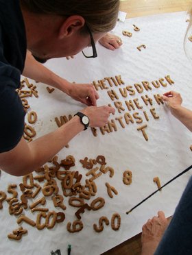 Teilnehmende beim Kita-Kultur-Scrabble. Stadt Oldenburg