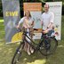 Vorschau: Vera Weidemann, Vorständin Personal und Recht der EWE Aktiengesellschaft, und Florian Breer, Vorstand Verein für Kinder e.V., freuen sich auf viele Kilometer für das Erreichen des dritten Etappenziels. Foto: EWE AG