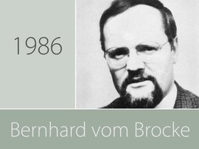 Preisträger Dr. Bernhard vom Brocke. Stadtarchiv Oldenburg.