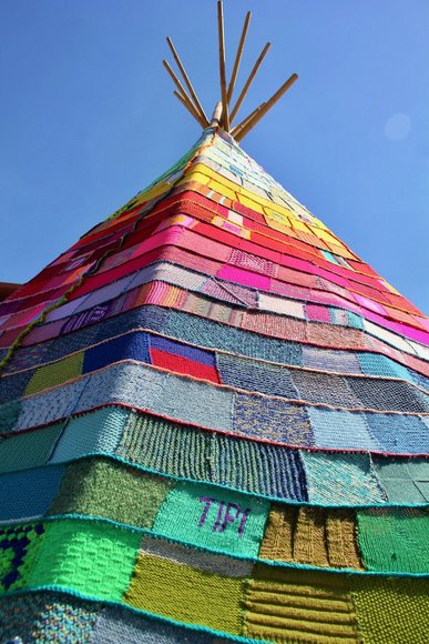 Seitenansicht des Kreyenbrücker „Tipis“. Foto: Werner Ufferhardt.