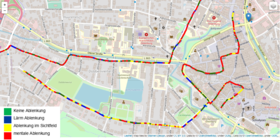 Karte mit Ablenkungen im Strassenverkehr als exemplarische Darstellung. Quelle: Harish Moturu, Universitaet Oldenburg, Abteilung für Wirtschaftsinformatik VLBA