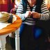 Vorschau: Eine Bewohnerin des HANSA Seniorenwohnstifts Ofenerdiek strickt mit am „Tipi“. Foto: privat.
