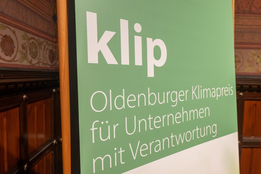 Der Klima-Innovations-Preis klip der Stadt Oldenburg. Foto: Sascha Stüber