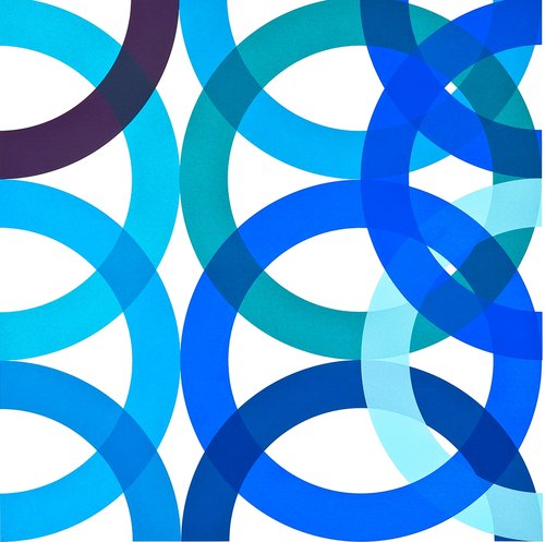 Edeltraut Rath, Moving Circle 12, Unikat Farbsiebdruck, 2015 © VG Bild-Kunst, Bonn 2019