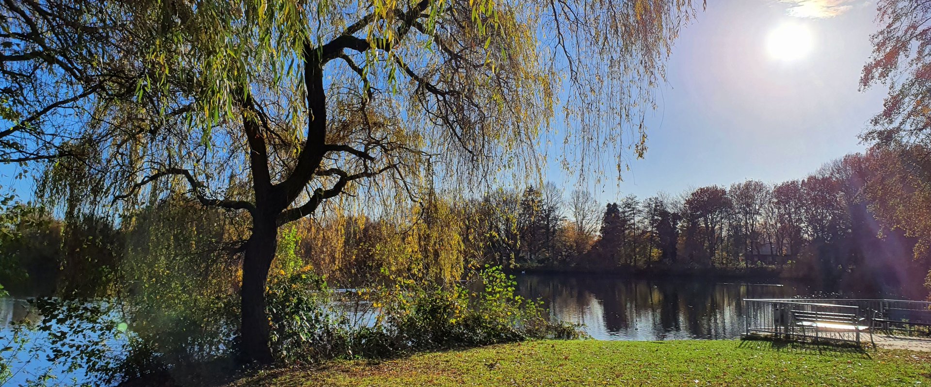 Flötenteich im Herbst. Foto: Stadt Oldenburg