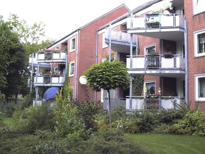 Balkone nach der Sanierung. Foto: Stadt Oldenburg