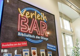 Die „VerleihBAR" in der Stadtbibliothek im PFL. Bild: Stadt Oldenburg