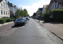 Ansicht Ziegelhofstraße Blickrichtung Würzburger Straße. Foto: Stadt Oldenburg