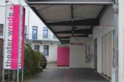 Außenansicht des theater wrede + im Jahr 2018. Foto: Stadt Oldenburg