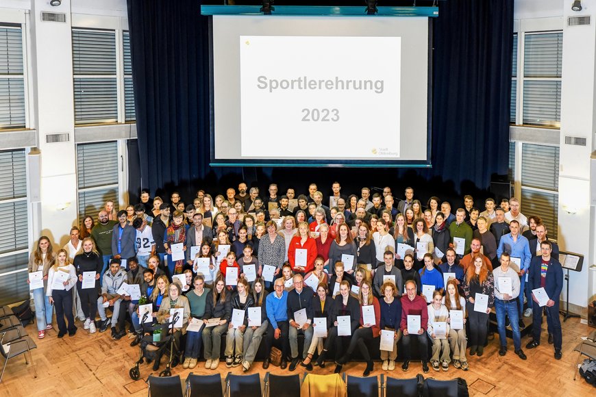 Sportliche Bestleistungen geehrt: 177 Athletinnen und Athleten ausgezeichnet. Foto: Stadt Oldenburg