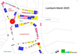 Standplan für den Lamberti-Markt 2025. Bild: Stadt Oldenburg