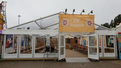 Das OLs Festzelt auf dem Kramermarkt 2018. Foto: Stadt Oldenburg