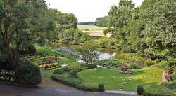 Blick auf den Parkfriedhof mit einem Teich. Foto: Stadt Oldenburg