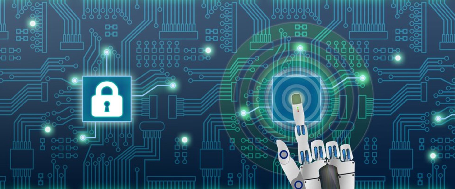 Digitalisierungssymbole: eine Roboterhand wählt ein Symbol an. Foto: Fotohansel/Fotolia.com