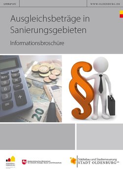 Deckblatt der Broschüre zum Thema Ausgleichsbeträge. Bild: Stadt Oldenburg