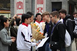 Empfang der Schülerinnen und Schüler des Alten Gymnasiums Oldenburg in der Xi'an Nr.89 Middle School