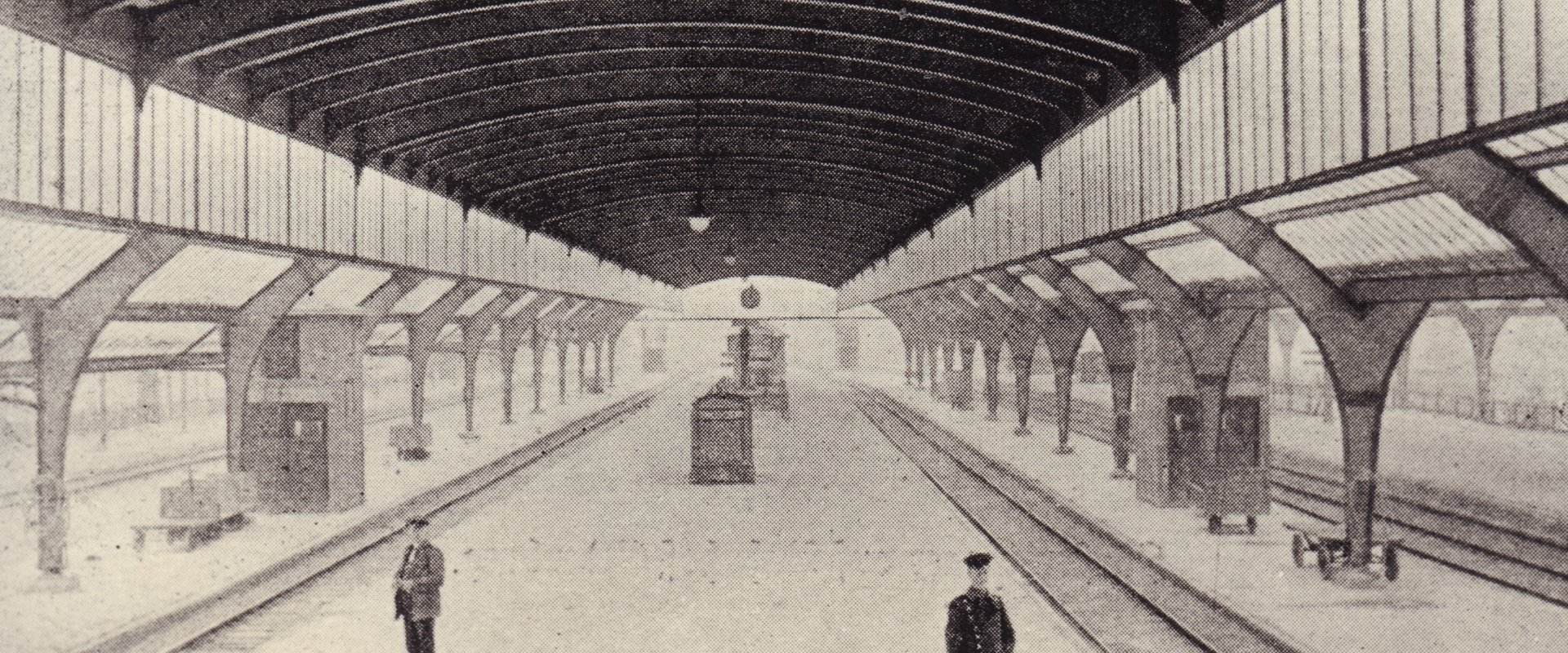 Historisches Foto der Gleishalle, datiert aus dem Jahr 1916. Quelle: Stadtmuseum Oldenburg