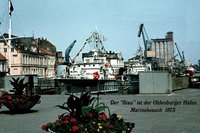 Der Oldenburger Hafen um 1973. Foto: Peter Lerche