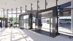 So soll der Eingangsbereich am nördlichen Teil des Hauptbahnhofs nach dem Umbau aussehen. Foto: Jabro Planungsgesellschaft mbH