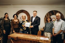 Projektstart und symbolische Übergabe der Fördermittel von der Metropolregion Nordwest über die Stadt Oldenburg an das RessourcenZentrum Oldenburg. Foto: Viktoria Orel