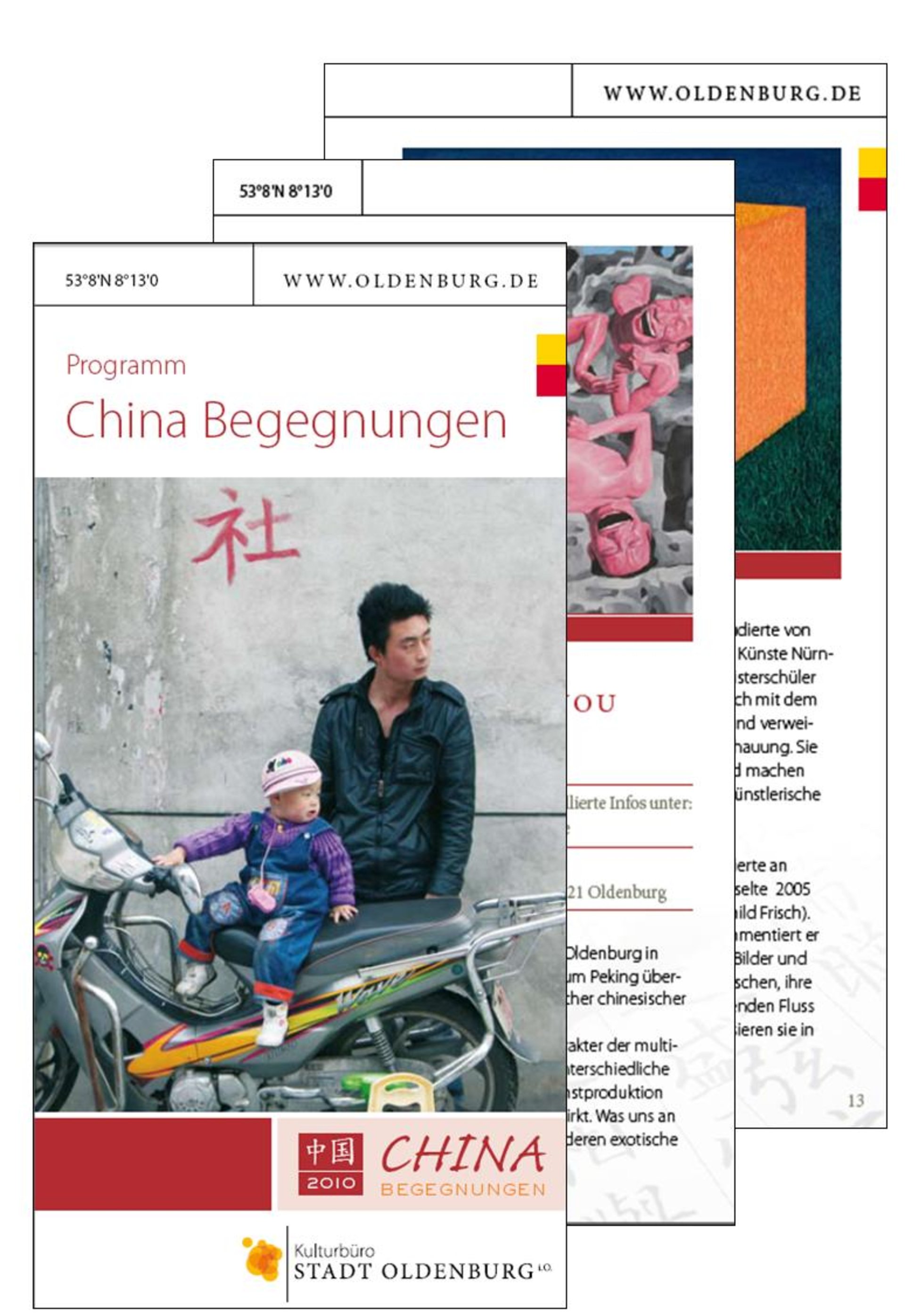 Titel Flyer China Begegnungen 2010. Quelle: Stadt Oldenburg