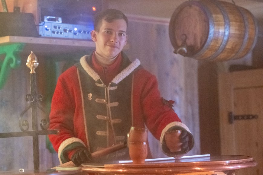 Sascha Stüber Feuerzangenbowle auf dem Lamberti-Markt 2025. Foto: Sascha Stüber