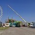 Vorschau: Der Aufbau vom Riesenrad und Rio Rapidos am 18. September 2024. Foto: Stadt Oldenburg