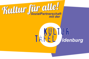 Kultur für alle. KULTUR TAFEL Oldenburg. Logo: KulturTafel Oldenburg