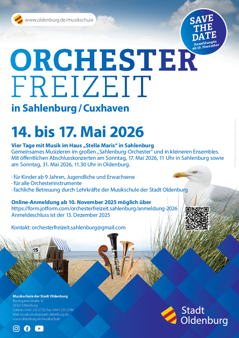 Plakat Sahlenburg. Foto: Stadt Oldenburg Plakat Sahlenburg. Foto: Stadt Oldenburg