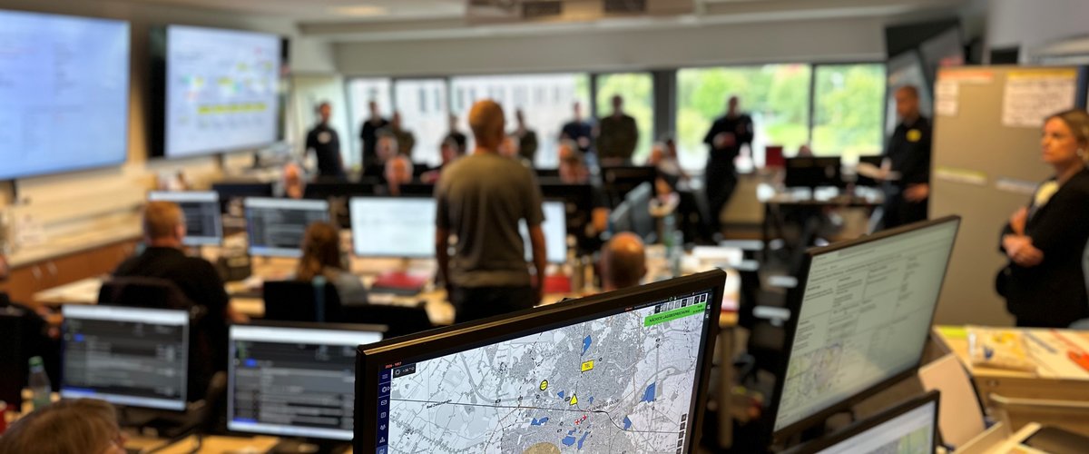 Blick in den Stabsraum. Foto: Stadt Oldenburg