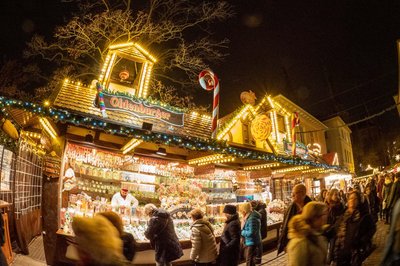 Der Bonbonmacher auf dem Lamberti-Markt 2019. Foto: Sascha Stüber