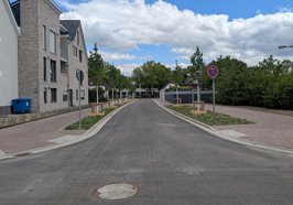Verbindungsstraße zugunsten des Klinikums: Der erste Bauabschnitt zwischen der Münnichstraße und der Straße An den Voßbergen. Foto: Stadt Oldenburg
