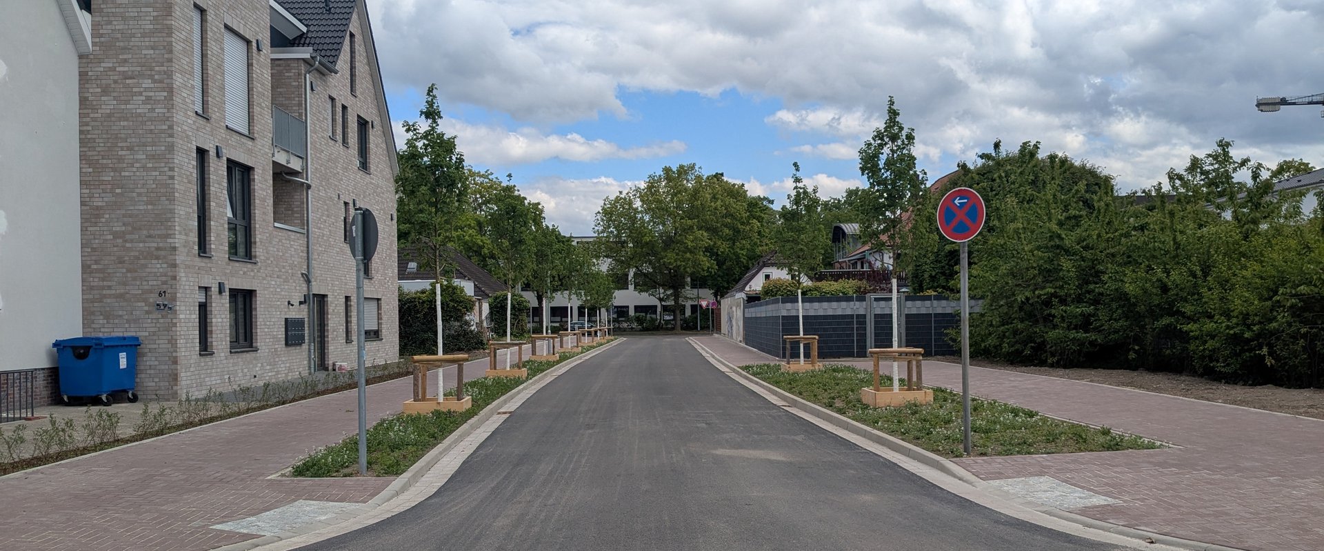 Verbindungsstraße zugunsten des Klinikums: Der erste Bauabschnitt zwischen der Münnichstraße und der Straße An den Voßbergen. Foto: Stadt Oldenburg