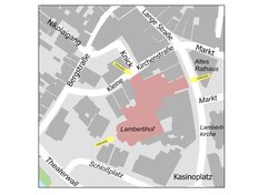 Kartenausschnitt Kleine Kirchenstraße. Foto: Stadt Oldenburg