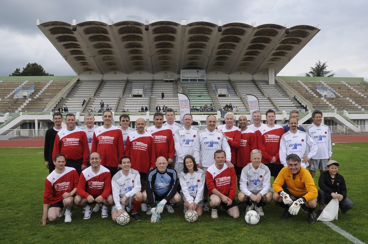 Gruppenbild der Fußballmannschaft der Oldenburger Delegation. Foto: Etienne Lizambard