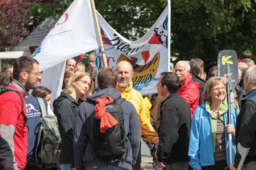 Begrüßung der Teilnehmenden aus Cholet. Foto: Hergen Griesbach/CeWe Color