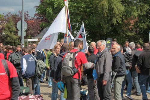 Begrüßung der Teilnehmenden aus Cholet. Foto: Hergen Griesbach/CeWe Color