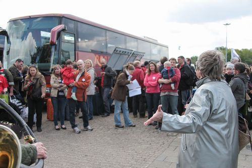 Begrüßung der Teilnehmenden aus Cholet. Foto: Hergen Griesbach/CeWe Color
